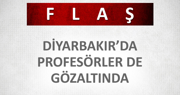 Diyarbakır'da profesörler de gözaltında