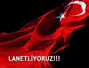 Diyarbakır' da indirilen TÜRK bayrağı...