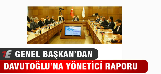 Başbakan Davutoğlu'na Yönetici Atama Raporu