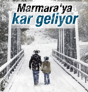 Marmara'ya kar geliyor