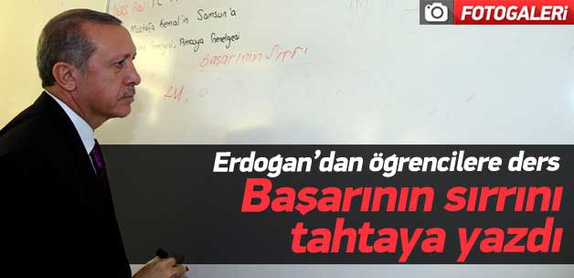 Erdoğan'dan öğrencilere ders