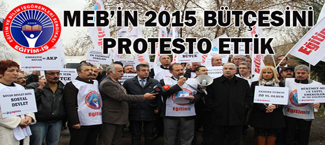 MEB'in 2015 Bütçesine Protesto