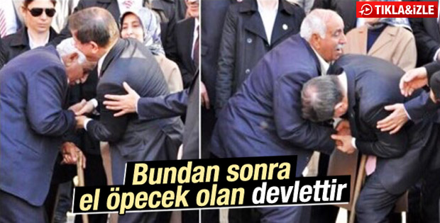 Davutoğlu, "Bundan sonra el öpecek olan devlettir" dedi.