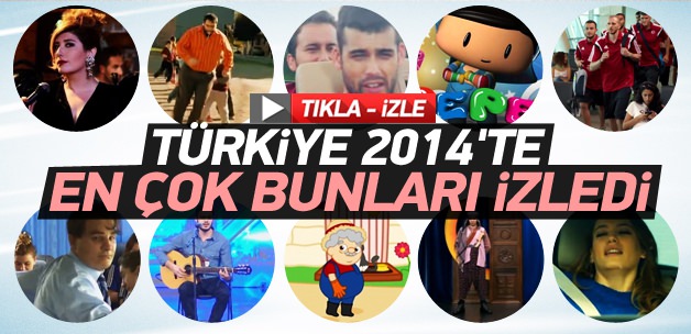Türkiye'de 2014 yılında en çok izlenen videolar