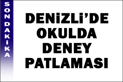 Okulda deney patlaması