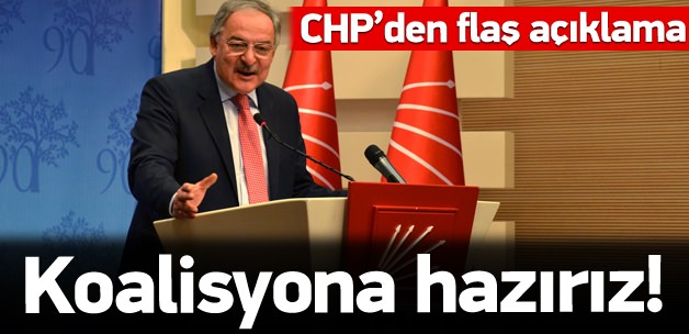 CHP: Koalisyona hazırız!