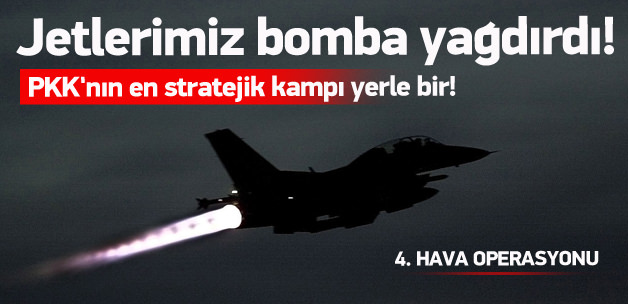 Jetlerimizden PKK'ya bombardıman