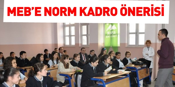 MEB'e Norm Kadro önerisi