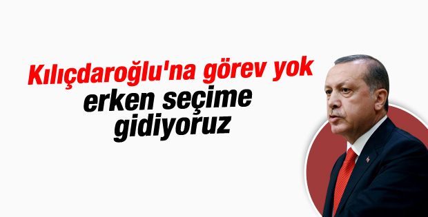 Erdoğan Kılıçdaroğlu'na görev vermeyecek