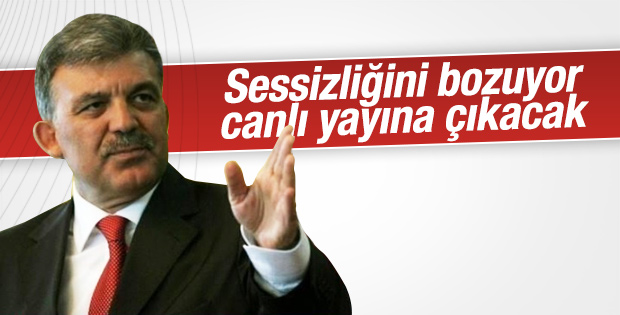 Abdullah Gül NTV'de canlı yayına çıkacak