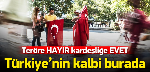 Ankara'da "Teröre Hayır, Kardeşliğe Evet" yürüyüşü