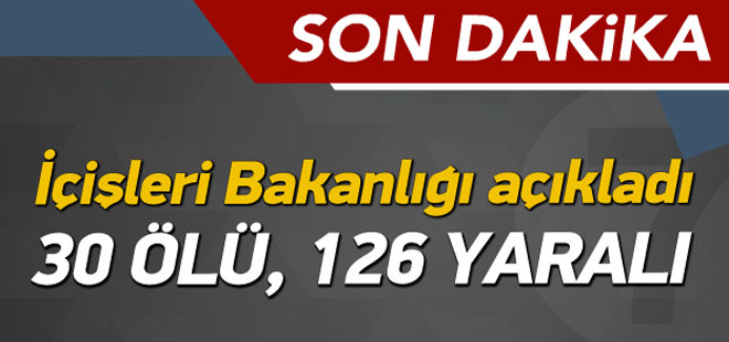 Ankara'da 2 ayrı patlama: 30 ölü, 126 yaralı