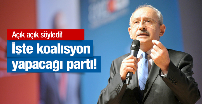 Kılıçdaroğlu açık açık söyledi! İşte koalisyon yapmak istediği parti