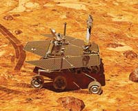 Mars robotu Spirit,toprağa saplandı