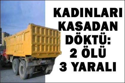 Damperli kamyon kazası: 2 ölü