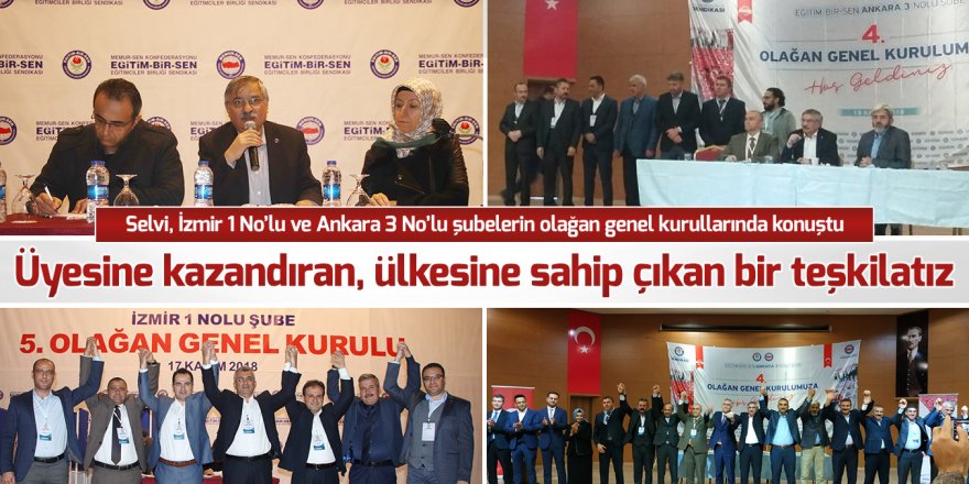 Eğitim-Bir-Sen Ankara ve İzmir Şubeleri Seçimleri Yapıldı