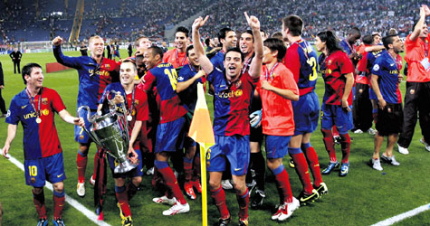 Barcelona, Şampiyonlar Ligi finalinde kazandı.