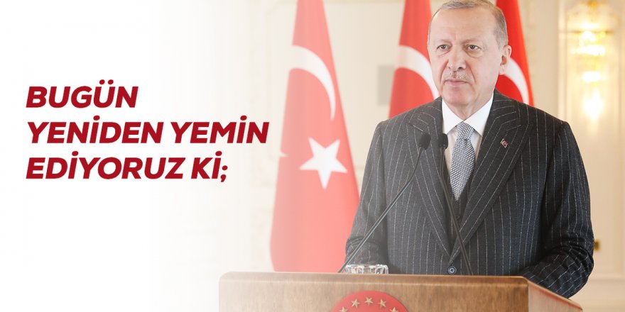 Erdoğan'dan Ayasofya paylaşımı: Bugün yeniden yemin ediyoruz ki izin vermeyeceğiz