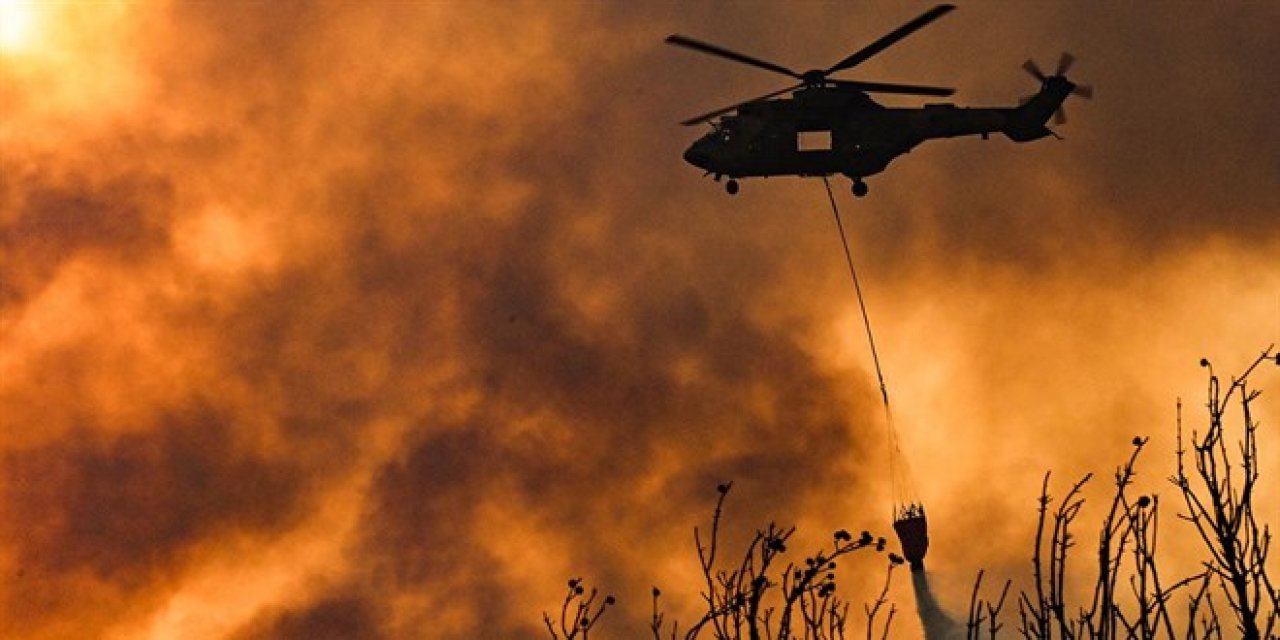 İzmir'de iki ayrı noktada orman yangını: Mahalleler boşaltıldı